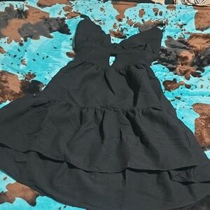 Black Tiered Summer Dress